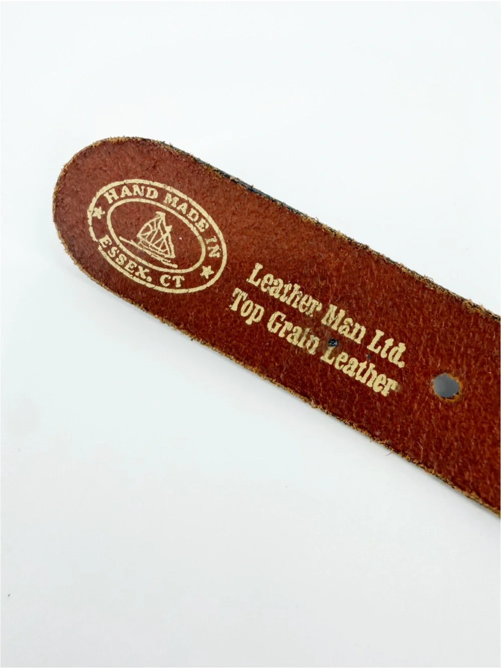 Boys Leather Man Canvas Lacrosse Belt Size 28